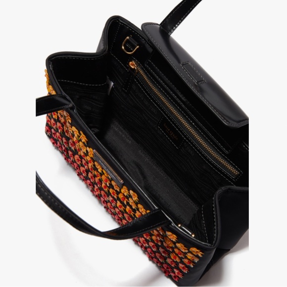 Kate Spade Sam Icon Floral Embellished Nylon Small Tote - Picture 9 of 17